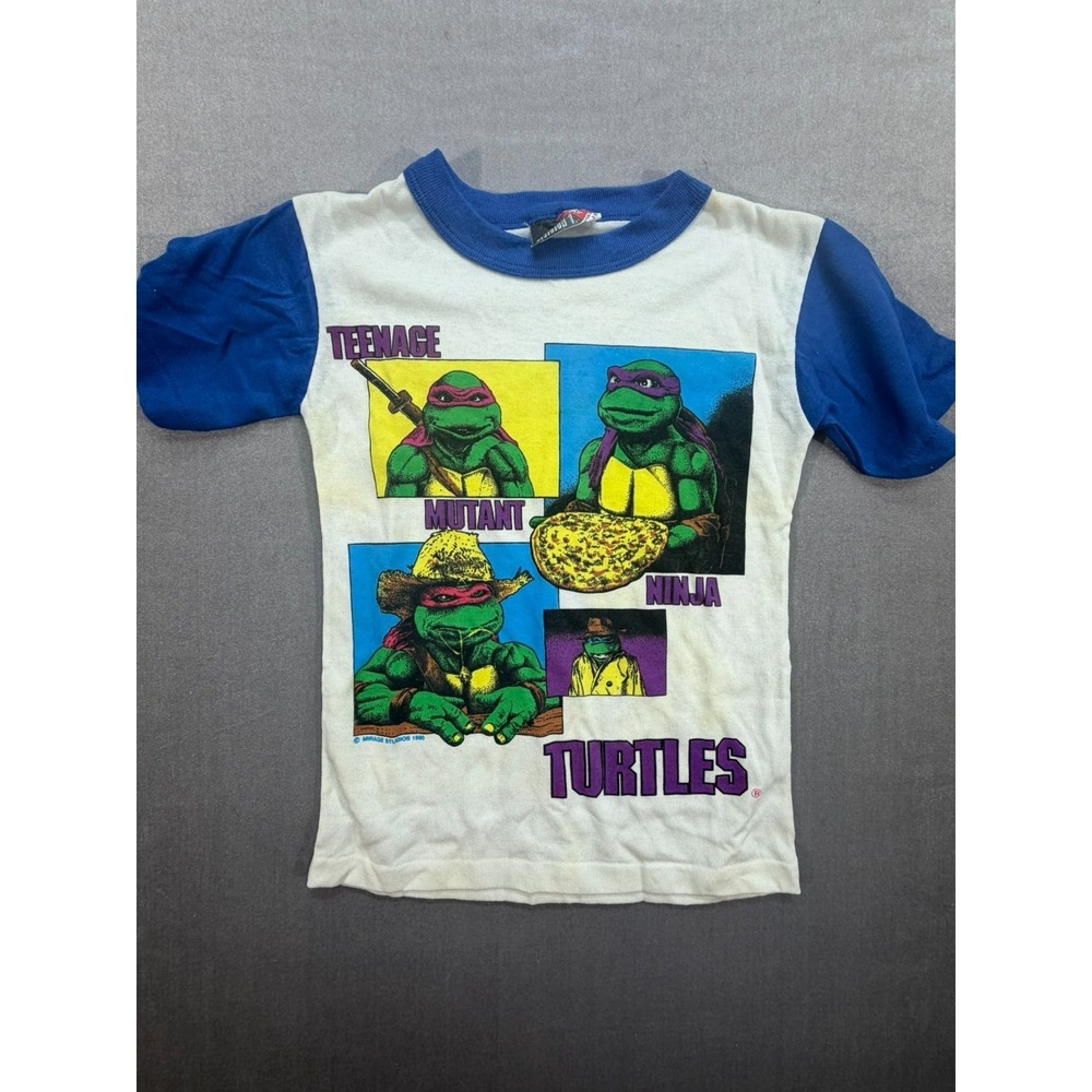 Vintage Teenage Mutant Ninja Turtles Boys Shirt SM Made in USA